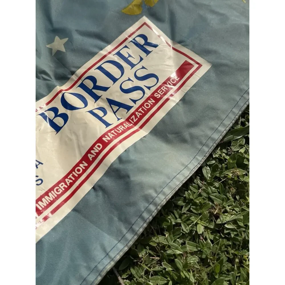 VINTAGE CONCH REPUBLIC AND CAT CAY FLAG - BORDER PATROL STICKER